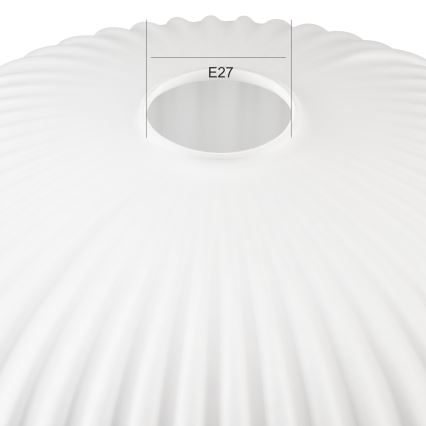 Ersättningsglas till ljuskrona HARMA E27 17x30 cm vit
