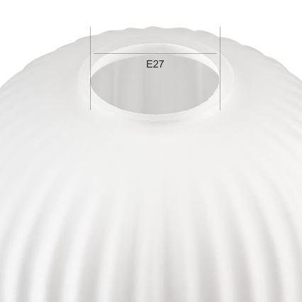 Ersättningsglas till ljuskrona HARMA E27 21x14 cm vit