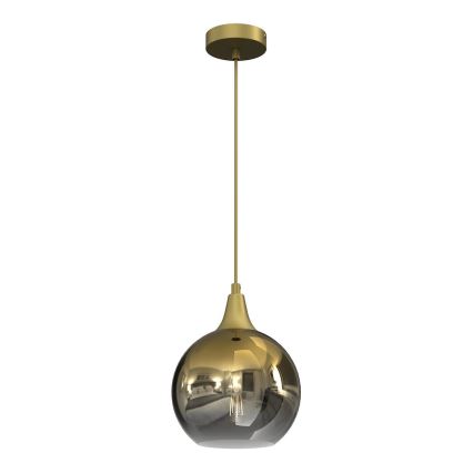 Ersättningsglas till ljuskrona MONTE E27 diameter 20 cm guld/rökig
