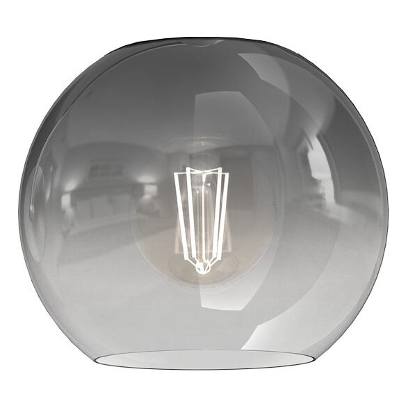 Ersättningsglas till ljuskrona MONTE E27 diameter 20 cm rökig