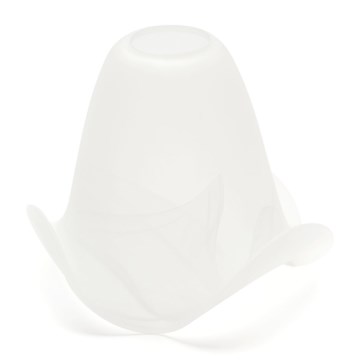 Ersättningsglas till ljuskrona och lampa SISI E14 diameter 13 cm vit