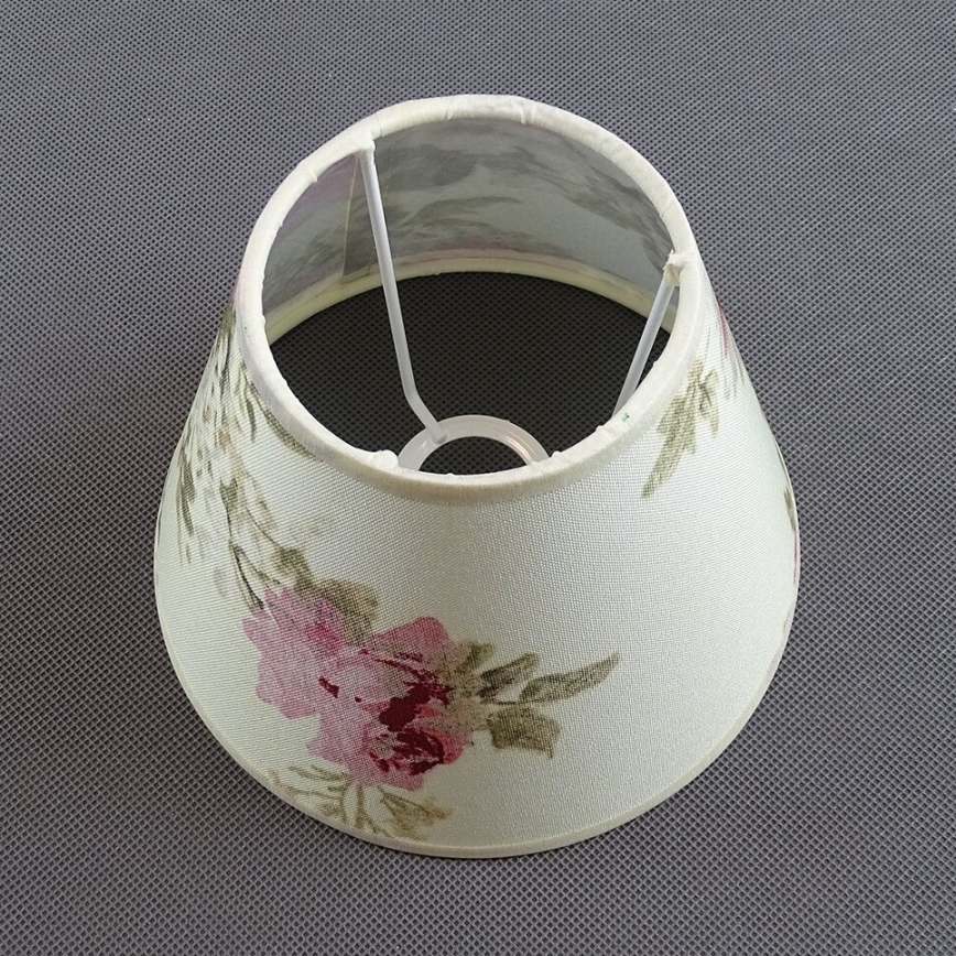 Ersättningslampskärm för bordslampa ROSA 13x17,5 cm grädde/rosa