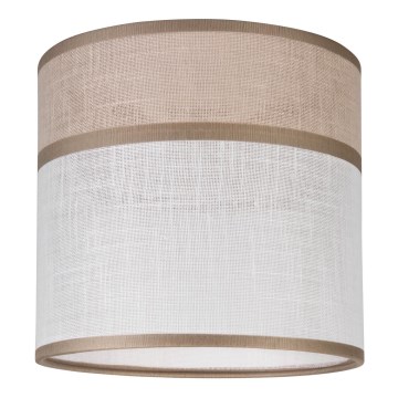 Ersättningslampskärm för ljuskrona, bordslampa och vägglampa ANDREA E27 diameter 16 cm beige/grå