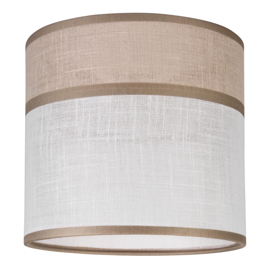 Ersättningslampskärm för ljuskrona, bordslampa och vägglampa ANDREA E27 diameter 16 cm beige/grå