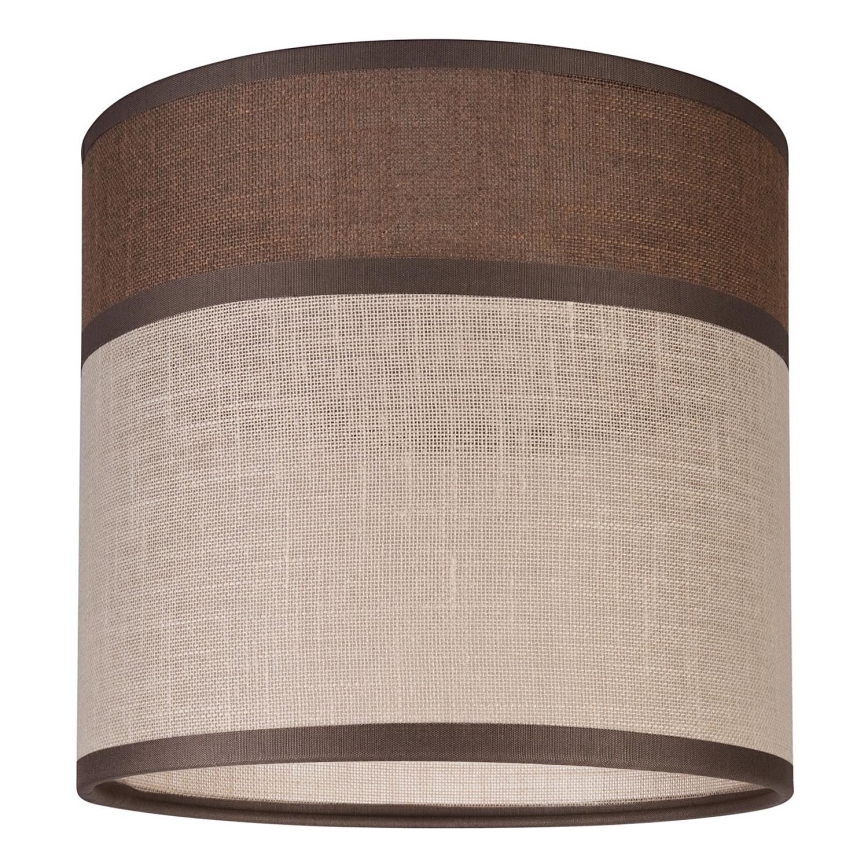 Ersättningslampskärm för ljuskrona, golvlampa och vägglampa ANDREA E27 diameter 16 cm brun/beige