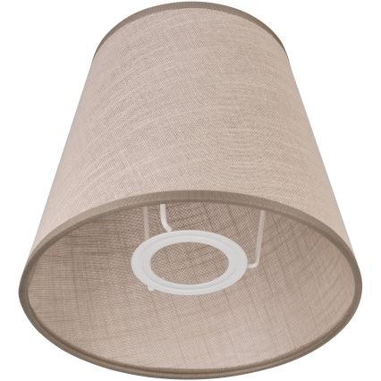 Ersättningslampskärm för ljuskrona LORENZO E27 diameter 16 cm beige