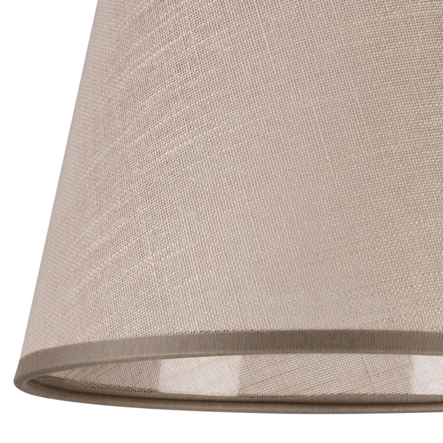 Ersättningslampskärm för ljuskrona LORENZO E27 diameter 16 cm beige