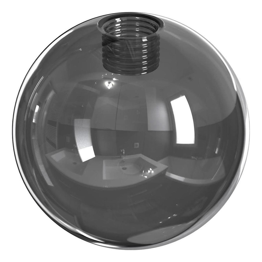 Ersättningslampskärm för ljuskrona och vägglampa ROSSI diameter 14 cm grå/rökig