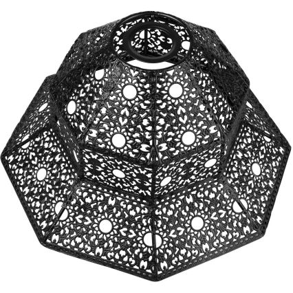 Ersättningslampskärm för ljuskrona SAMIRA E27 diameter 33 cm svart
