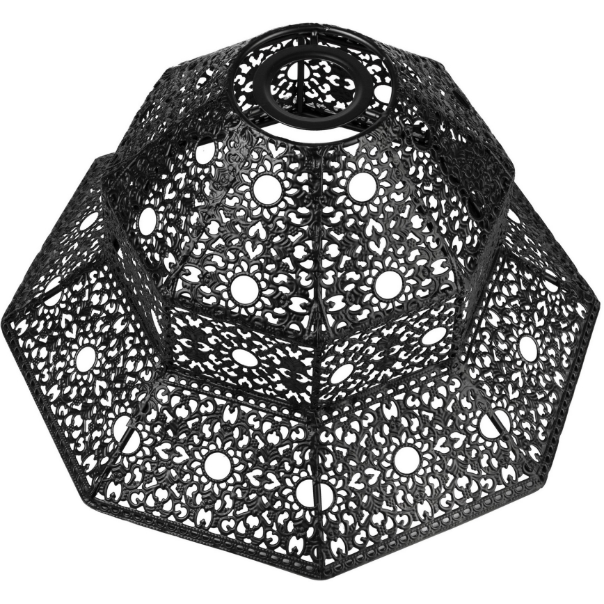 Ersättningslampskärm för ljuskrona SAMIRA E27 diameter 33 cm svart
