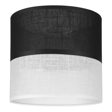 Ersättningslampskärm för ljuskrona, vägglampa och bordslampa ANDREA E27 diameter 16 cm svart/vit