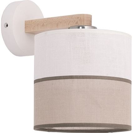 Ersättningslampskärm för vägglampa LAURA E27 grädde/beige