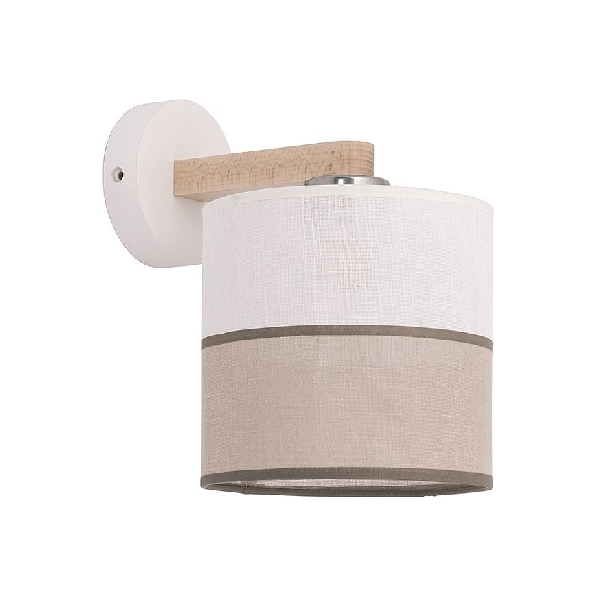 Ersättningslampskärm för vägglampa LAURA E27 grädde/beige