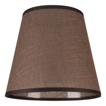 Ersättningslampskärm för vägglampa LORENZO E27 diameter 16 cm brun