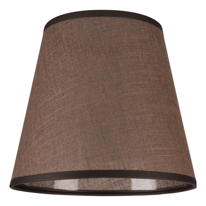 Ersättningslampskärm för vägglampa LORENZO E27 diameter 16 cm brun