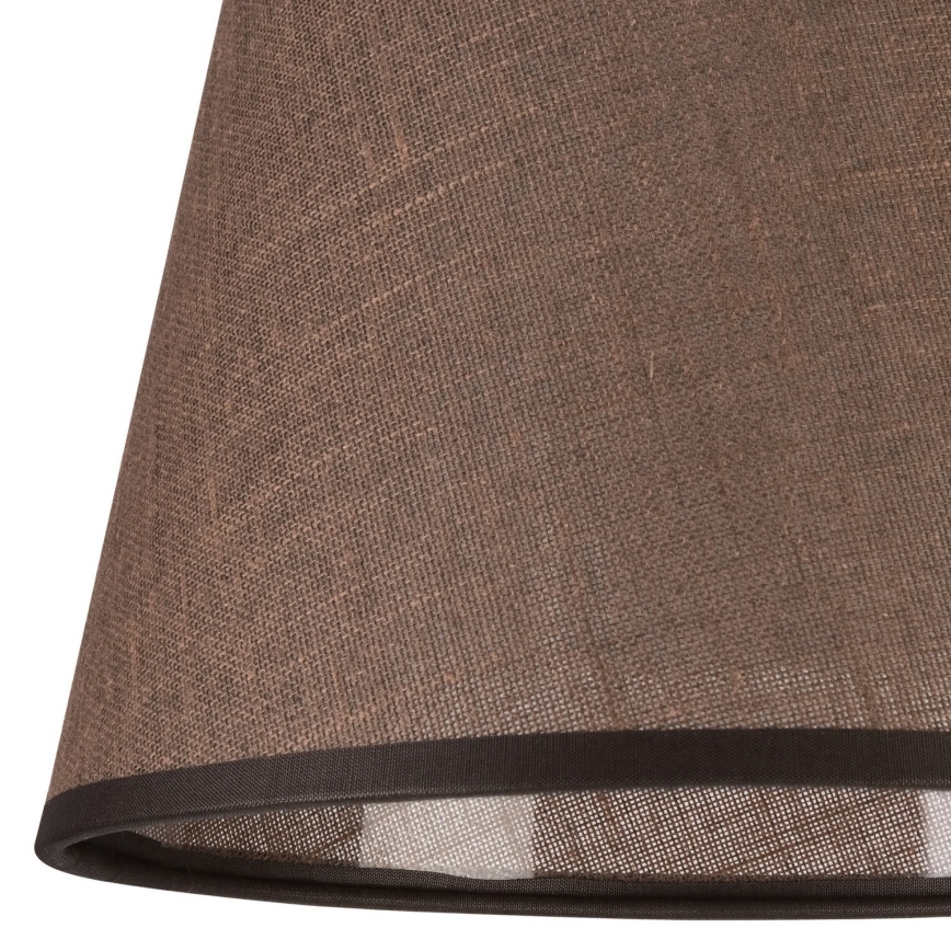 Ersättningslampskärm för vägglampa LORENZO E27 diameter 16 cm brun