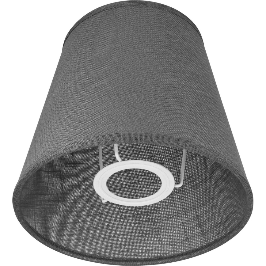 Ersättningslampskärm för vägglampa LORENZO E27 diameter 16 cm grå