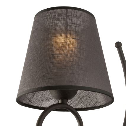 Ersättningslampskärm för vägglampa LORENZO E27 diameter 16 cm grå