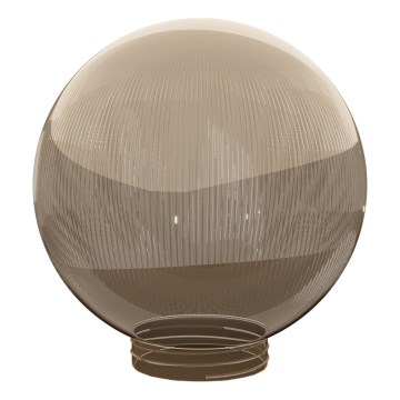 Ersättningslampskärm för vägglampa PARK E27 diameter 20 cm rökig prismatic