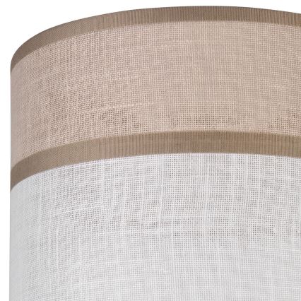 Ersättningslampskärm för ljuskrona, bordslampa och vägglampa ANDREA E27 diameter 16 cm beige/grå