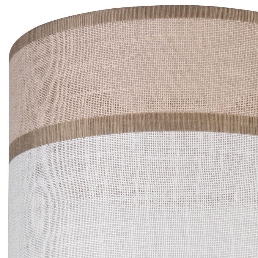 Ersättningslampskärm för ljuskrona, bordslampa och vägglampa ANDREA E27 diameter 16 cm beige/grå