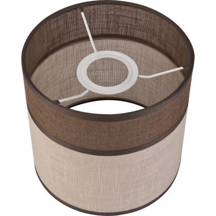 Ersättningslampskärm för ljuskrona, golvlampa och vägglampa ANDREA E27 diameter 16 cm brun/beige