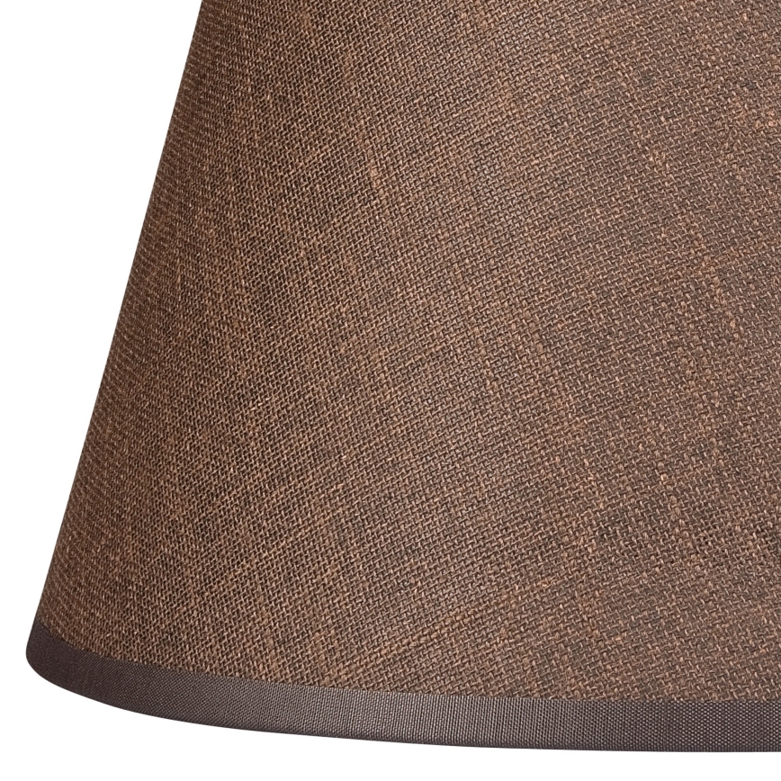 Ersättningslampskärm för ljuskrona och vägglampa ANTONIO E14 120x200 mm brun