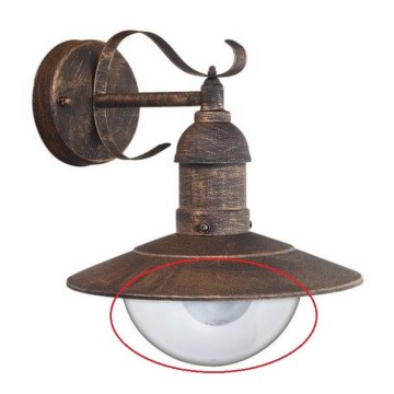 Ersättningsskärm Rabalux - OSLO E27