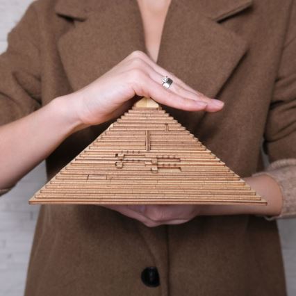 EscapeWelt - 3D Mekaniskt pussel i trä Pyramid