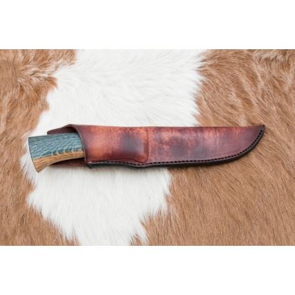 Exklusiv Damaskus kniv 12,7 cm ek/ebenholts