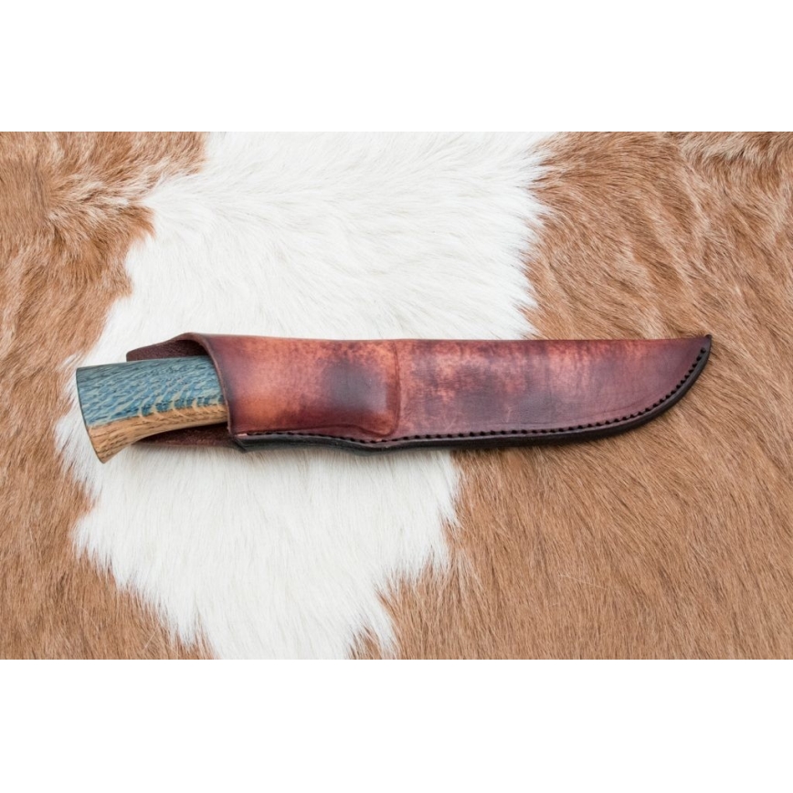 Exklusiv Damaskus kniv 12,7 cm ek/ebenholts