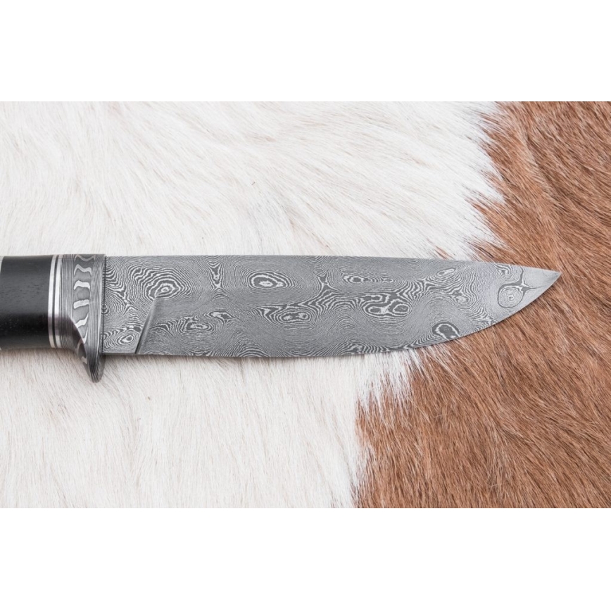 Exklusiv Damaskus kniv 12,7 cm ek/ebenholts