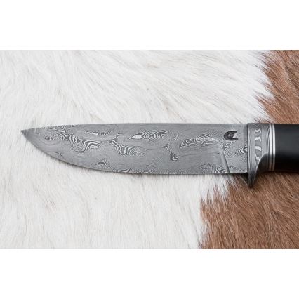 Exklusiv Damaskus kniv 12,7 cm ek/ebenholts
