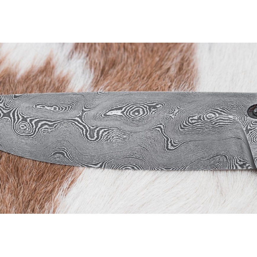 Exklusiv Damaskus kniv 12,7 cm ek/ebenholts