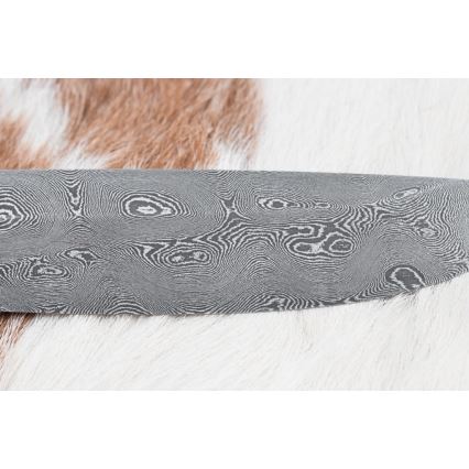 Exklusiv Damaskus kniv 12,7 cm ek/ebenholts