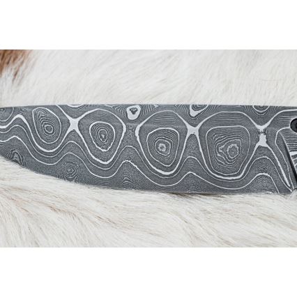 Exklusiv Damaskus kniv 12,7 cm lönn/agat
