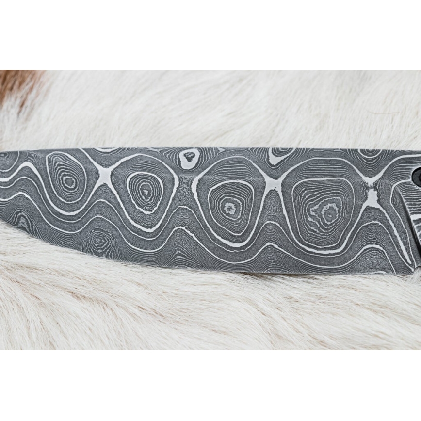 Exklusiv Damaskus kniv 12,7 cm lönn/agat