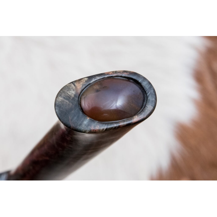 Exklusiv Damaskus kniv 12,7 cm lönn/agat