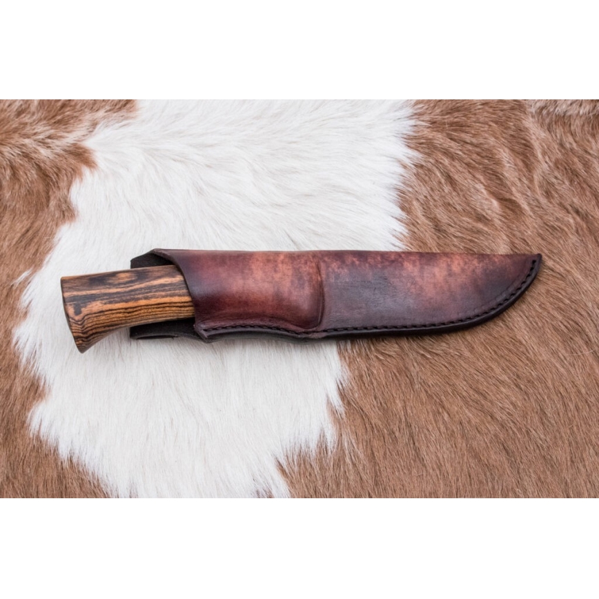 Exklusiv Damaskus kniv 12 cm bocote/ebenholts