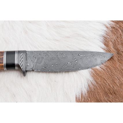Exklusiv Damaskus kniv 12 cm bocote/ebenholts