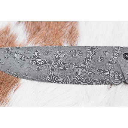 Exklusiv Damaskus kniv 12 cm bocote/ebenholts