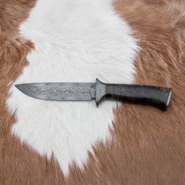 Exklusiv Damaskus kniv 13,8 cm lönn