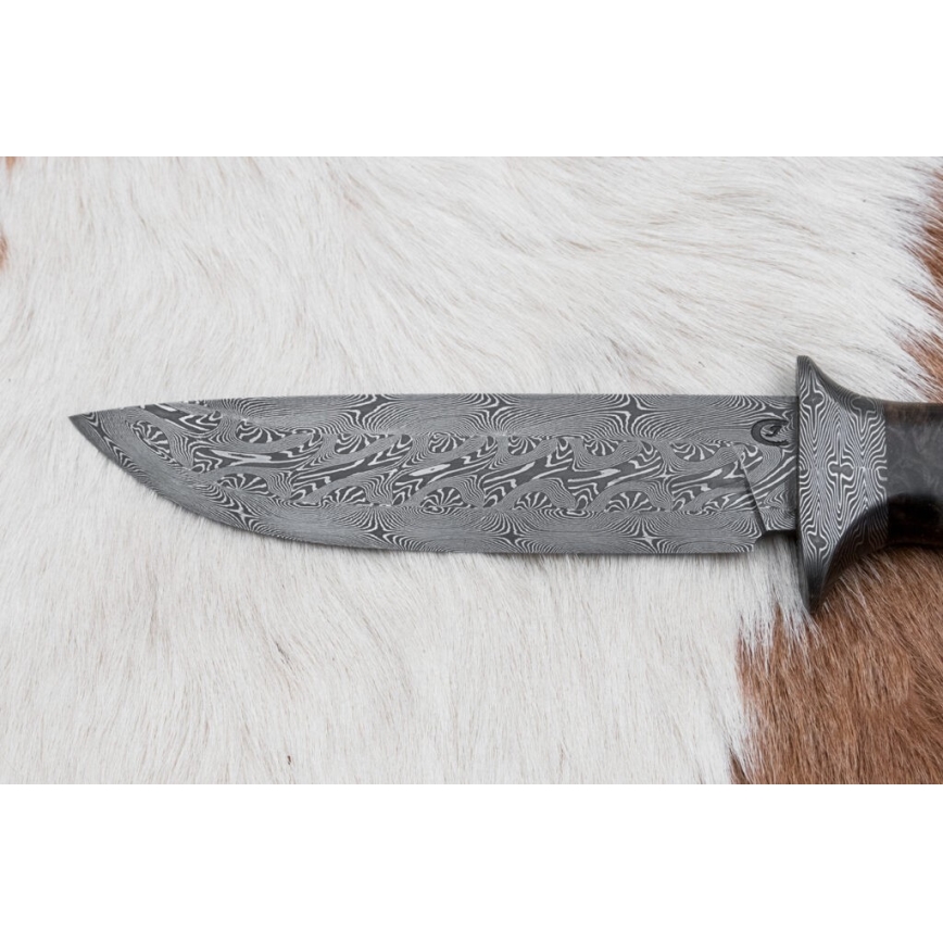 Exklusiv Damaskus kniv 13,8 cm lönn
