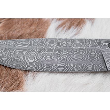 Exklusiv Damaskus kniv 13 cm Kastanjeträd
