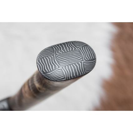 Exklusiv Damaskus kniv 13 cm Kastanjeträd