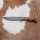 Exklusiv Damaskus kniv 14,4 cm Kastanjeträd/mammuttand