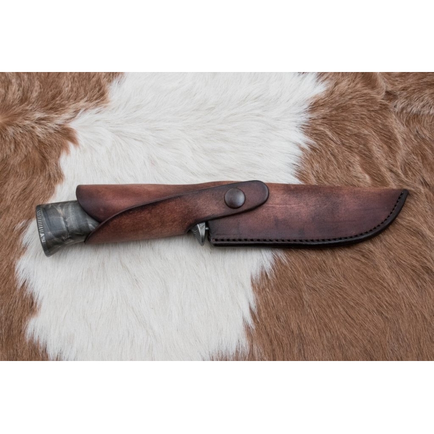 Exklusiv Damaskus kniv 14 cm ask