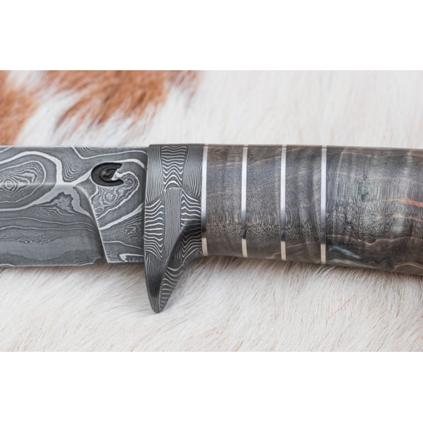 Exklusiv Damaskus kniv 14 cm ask