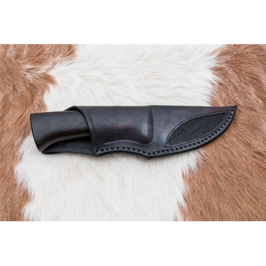 Exklusiv Damaskus kniv 8,6 cm ek/kamelben