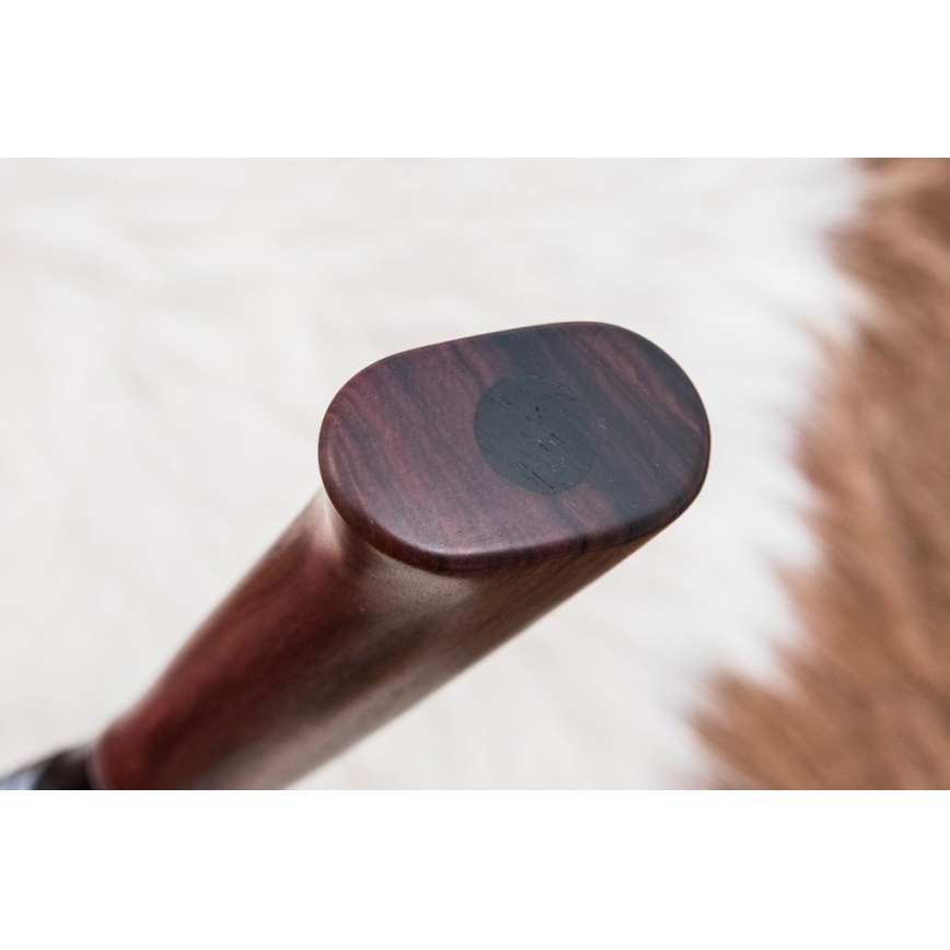 Exklusiv Damaskus kniv 9,6 cm rosenträ santos/ebenholts